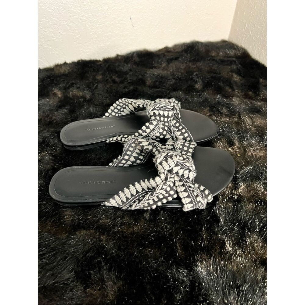 Banana Republic Twisted Fabric Slide Sandal 9.5